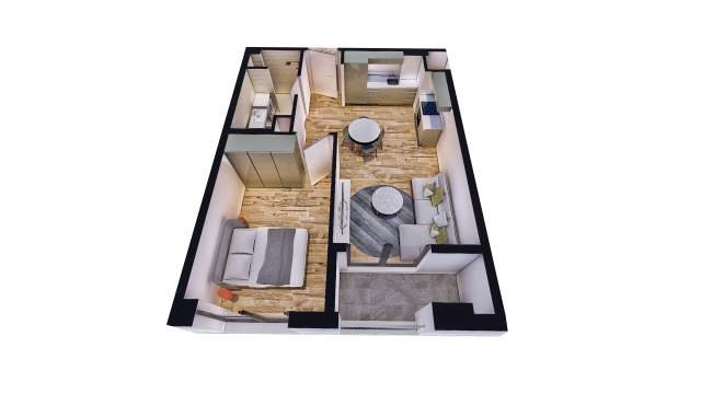 Tirane, shes apartament 1+1+A+BLK Kati 5, 60 m² 60.000 Euro (pasho hysa)