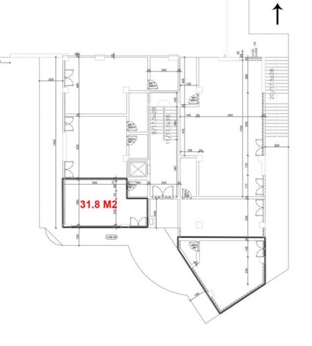 Tirane, shes dyqan Kati 0, 32 m² 24.500 Euro