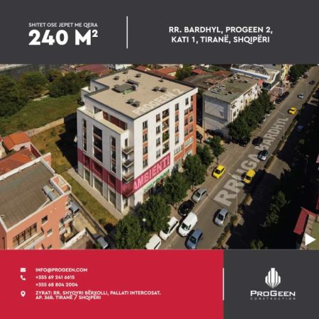 Tirane, shitet ambjent biznesi Kati 1, 240 m² Euro (Rruga Bardhyl)