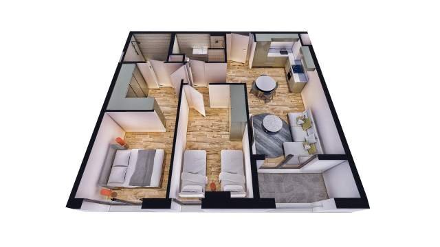 Tirane, shes apartament 2+1+A+BLK Kati 4, 85 m² 1 Euro (pasho hysa)