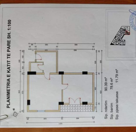 Tirane, shitet apartament 1+1 Kati 2, 91 m² 72.800 Euro (Yzberisht, BLV i Ri)