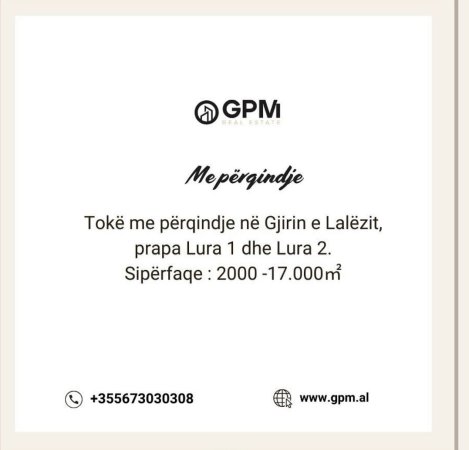 Toke me perqindje tek Gjiri i Lalezit