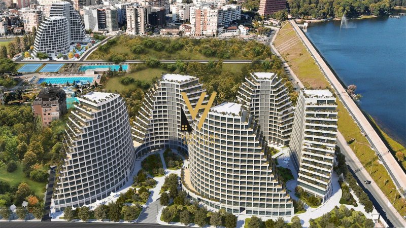 JEPET APARTAMENT 1+1+BLK ME QERA TE KOMPLEKSI LAKE VIEW , LIQENI ARTIFICIAL 1.200 EURO