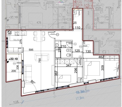 Shitet Apartament 2+1 Tek Rruga E Dibres (ID B120425) Tirane