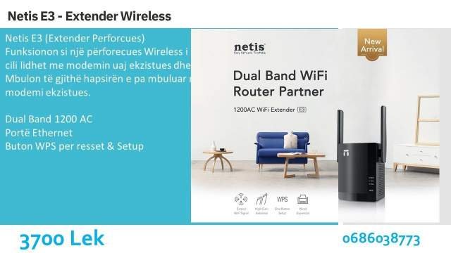 Extender Wireless Dual Band 3.700 Leke