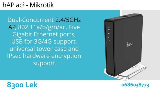 hAP ac² - Mikrotik 8300.00 Leke