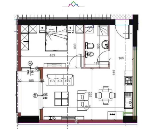 Apartament 1+1 Per Shitje Ne Yzberisht (ID B110291) Tirane