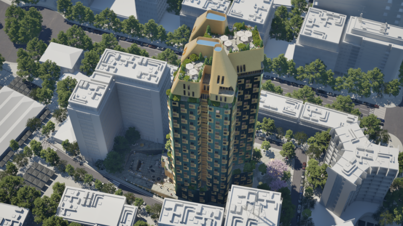 Penthouse në Qendër të Tiranës - Bazaar Gate tek Pazari i Ri (9-katshet)