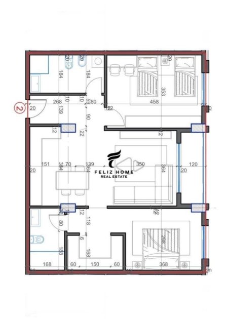 SHITET APARTAMENT 2+1 PASKUQAN 103.989 EURO