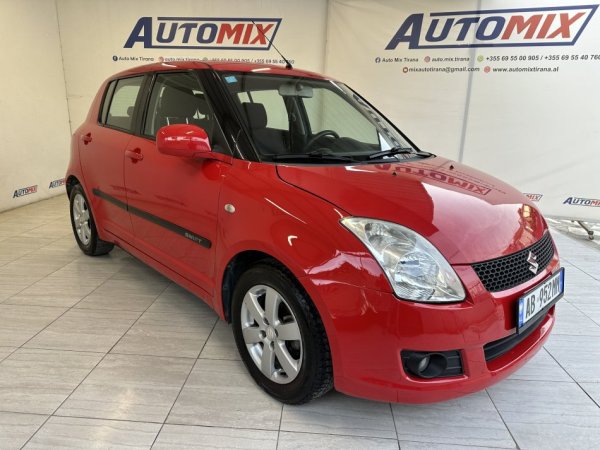 Tirane, shes makine SUZUKI SWIFT , Benzin+Gaz, e kuqe, manuale, Kondicioner, 212000 km, 3,100 €