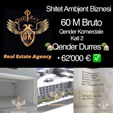 Durres, shes dyqan Kati 3, 62.000 Euro (QENDER VALUTA)