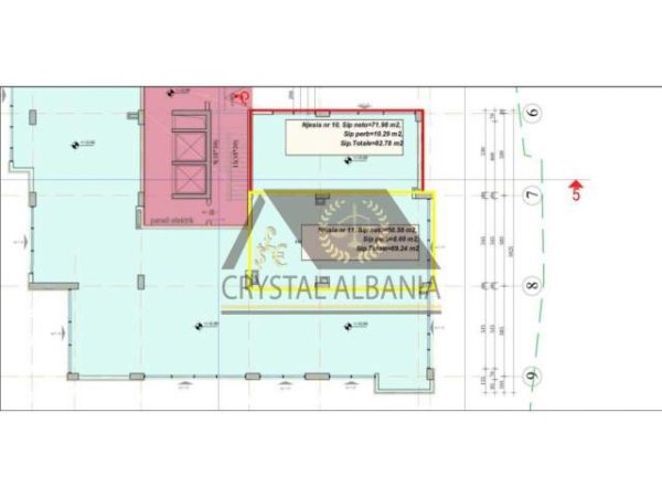 Tirane, shitet dyqan Kati 0, 69 m² 2.200 Euro/m2 (Ish Fusha e Aviacionit)