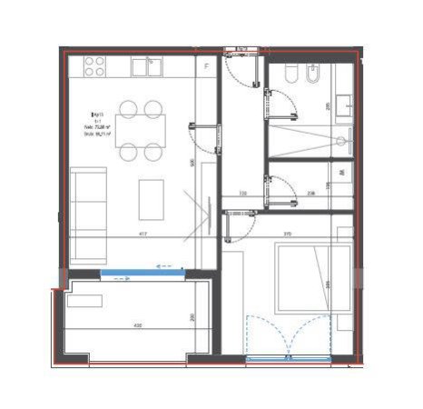 Dhermi - Palase, shitet apartament 1+1+Ballkon Kati 1, 86 m² 241.120 € (Santorini Village Residence) TT 991