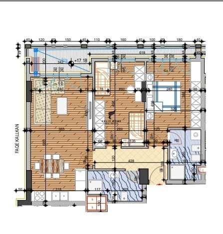 Tirane, shitet apartament 2+1 Kati 4, 107 m² 181.000 € (LAPRAKE)