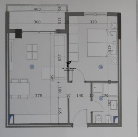 Tirane, jepet me qera apartament 1+1 Kati 2, 61 m² 500 € (KOMUNA E PARISIT)