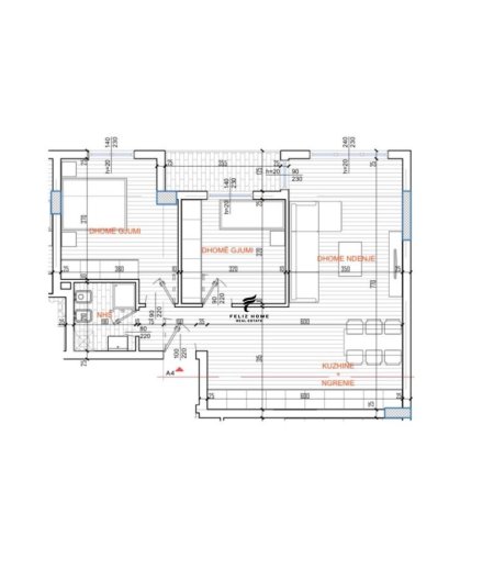 Tirane, shitet apartament 2+1+Ballkon Kati 7, 91 m² 145.000 € (RRUGA E KAVAJES)