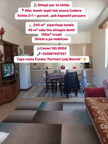Tirane, shes shtepi 1 Katshe Kati 0, 90 m² 165.000 € (Rruga Bamir topit)