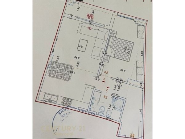 Tirane, shitet apartament 1+1 Kati 8, 79 m² 86.700 € (Yzberisht)
