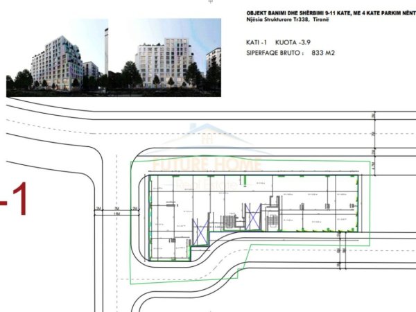 Tirane, shitet ambjent biznesi Kati -1, 833 m² 1.162.000 € (Sulejman Delvina)
