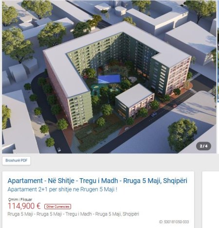 Tirane, shitet 2+1 Kati 1, 85 m² 114.900 € (5 MAJI)