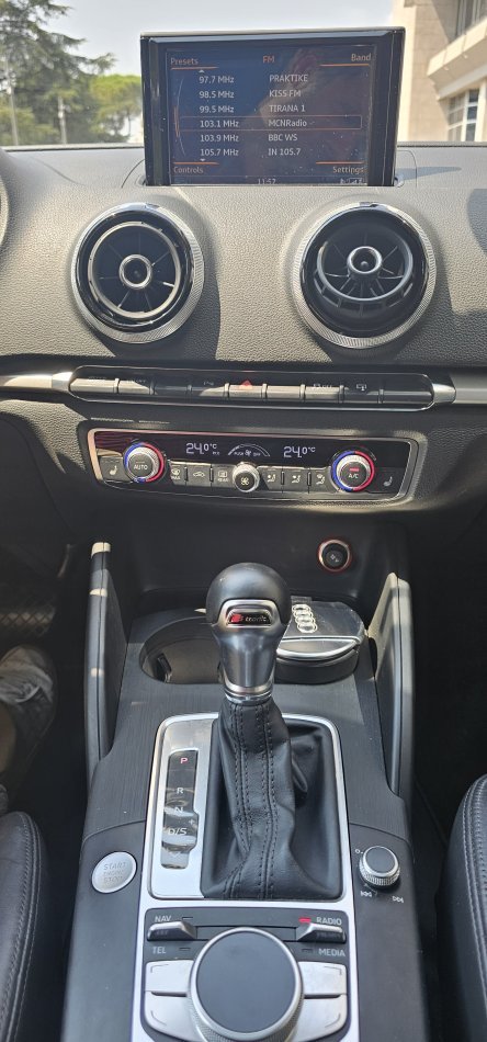Tirane, shes makine Audi A3 Sportback 2015 2.0 TDI Nafte, gri e erret automatik Kondicioner 13800 €