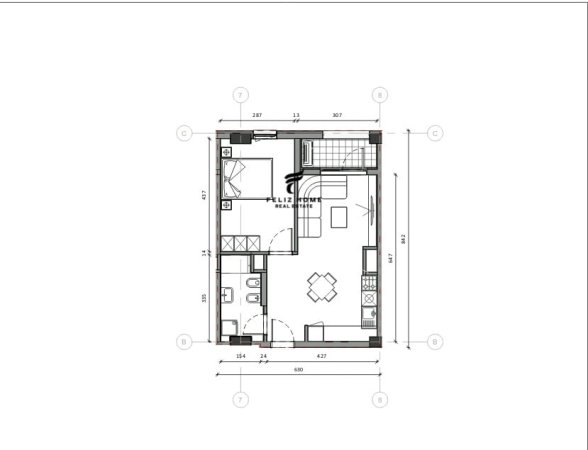 Tirane, shitet apartament 1+1 Kati 6, 61 m² 86.000 € (ALI DEMI)