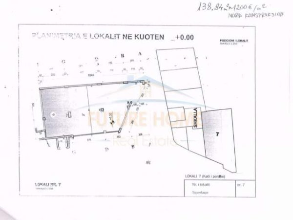 Tirane, shitet dyqan Kati 0, 139 m² 166.000  (Ali Demi)