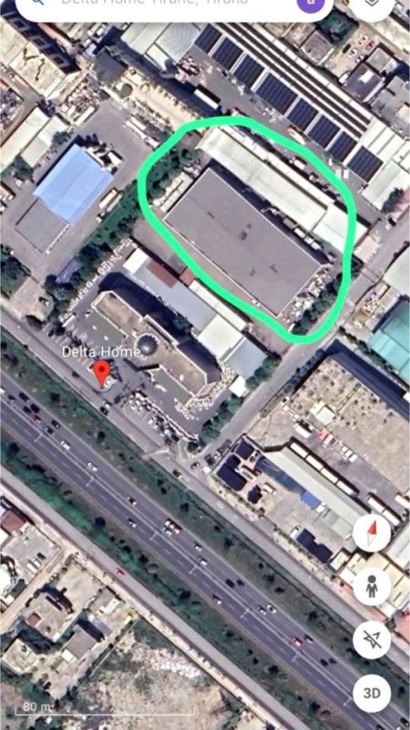 Tirane, shitet magazine Kati 0, 6.000 m² (Autostrada Tirane-Durres)