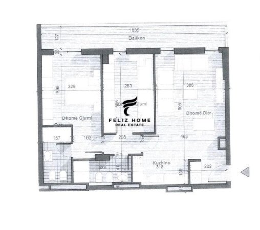 Tirane, shitet apartament 2+1+Ballkon Kati 8, 114 m² 109.000 € (UNIVERS CITY)