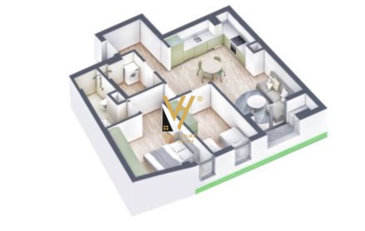 Tirane, jepet me qera apartament 2+1+Ballkon Kati 4, 95 m² 450 € (ALI DEMI)