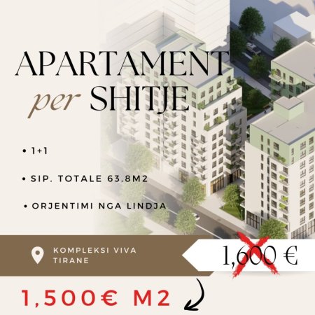 Tirane, shitet apartament 1+1 Kati 3, 64 m² 96.000 € (SHESIM APARTAMENT 1+1 RRUGA E KAVAJES!)