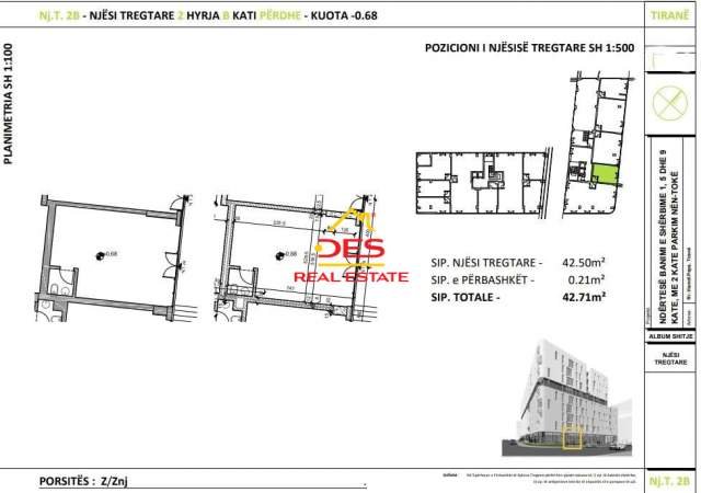 Tirane, shitet ambjent biznesi 42 m² 2.500 Euro/m2