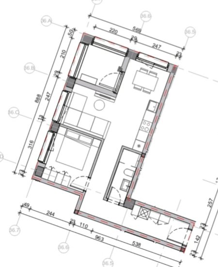 Tirane, shitet apartament 1+1 Kati 3, 67 m² 93.000 € (Ali dem)