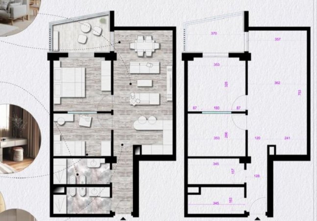 Tirane, shitet apartament 2+1+Ballkon Kati 2, 93 m² 139.320 € (Don Bosko)