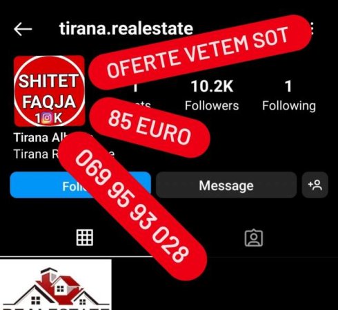 Vlore, shes Software Shitet faqe instagrami +15k 100 Euro