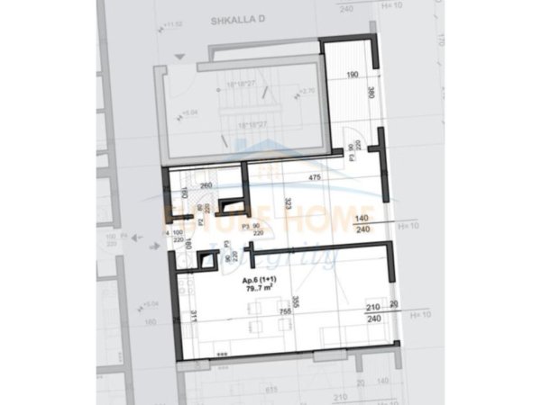 Tirane, shitet apartament 1+1+Ballkon Kati 1, 80 m² 127.500 € (San Paolo)