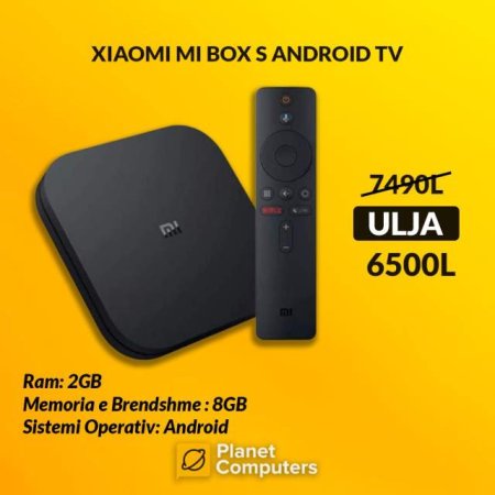 Tirane, shes pajisje Multimedia Xiaomi Mi Box S 4K HDR Android TV 6.500 Leke