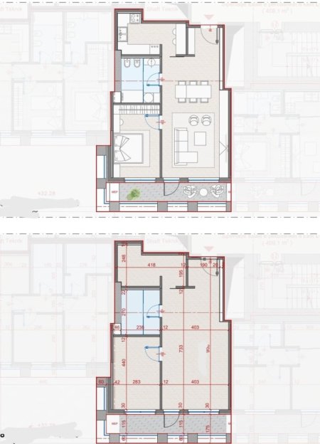 Tirane, shes apartament 1+1+Ballkon Kati 8, 111 m² 245.000 € (Manhattan Residence)