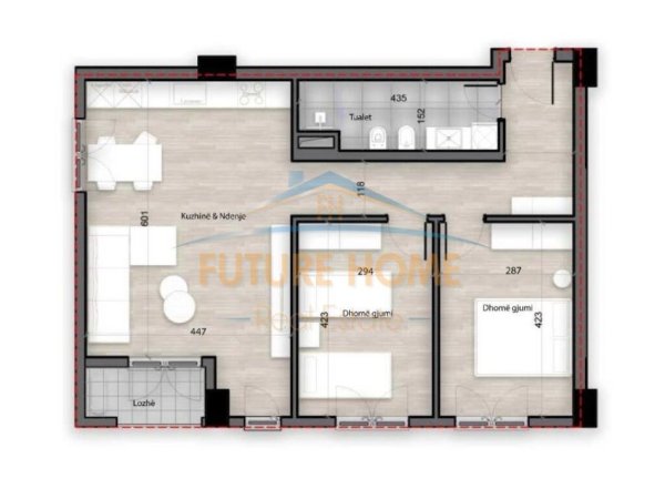 Tirane, shitet apartament 2+1 Kati 6, 104 m² 156.000 € (Splendor Residencë, TV KLAN)