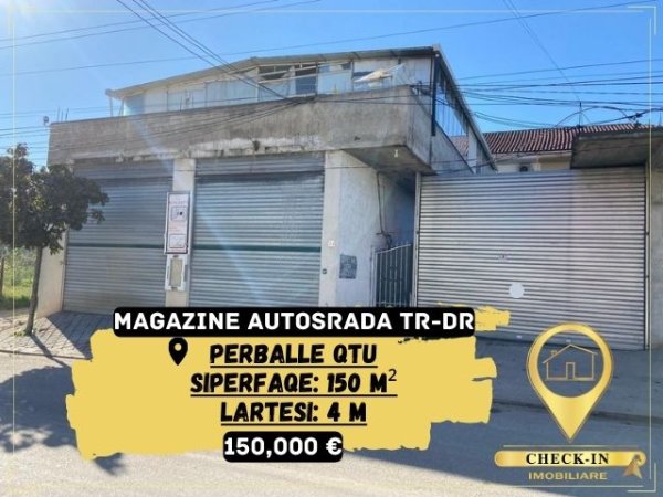 Tirane, shitet magazine Kati 0, 150 m² 150.000 Euro (Autostrada Tirane - Durres)