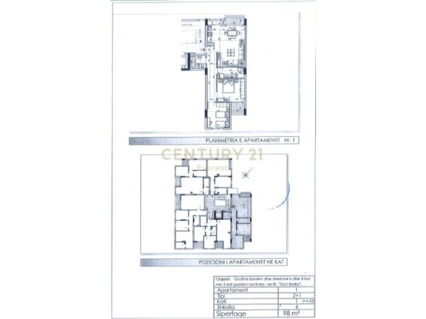 Tirane, shes apartament 2+1+Aneks+Ballkon Kati 2, 98 m² 192.000 € (Don Bosko)