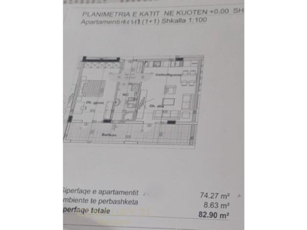 Tirane, shes apartament 1+1+Aneks+Ballkon Kati 3, 83 m² 150.000 € (Kopshti Botanik)