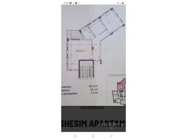 Tirane, shes apartament 2+1+Aneks+Ballkon Kati 4, 91 m² 193.000 € (Mine Peza)