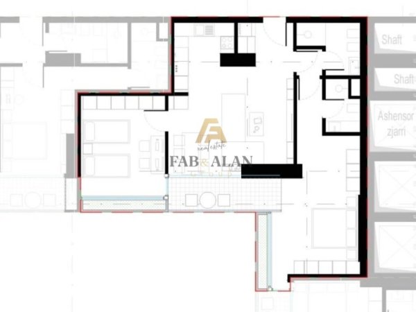 Tirane, shitet apartament 2+1+2 Kati 8, 126 m² 240.000 € (Zogu i Zi, Rruga Dritan Hoxha)