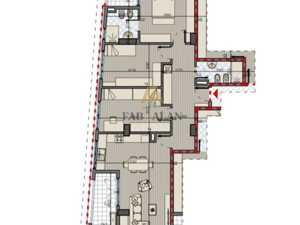 Tirane, shitet apartament 3+1+2 Kati 1, 147 m² 257.500 € (Bulevardi i Ri)