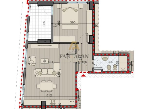 Tirane, shitet apartament 1+1 Kati 4, 85 m² 149.500 € (Bulevardi i Ri)