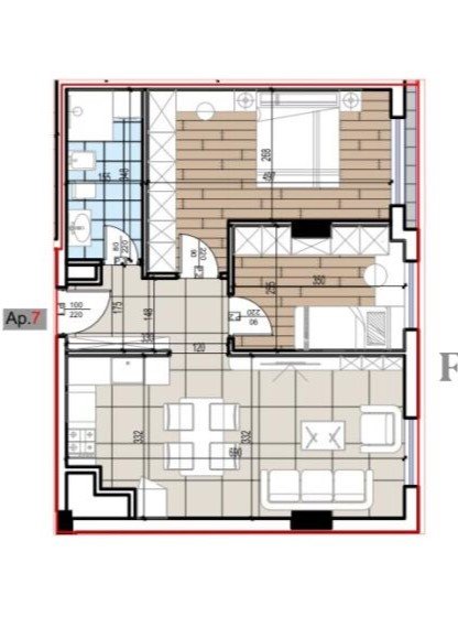Tirane, shitet apartament 2+1 Kati 2, 76 m² 102.000 € (Shkoze)