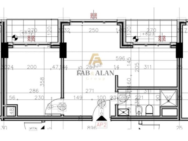 Tirane, shitet apartament 1+1 Kati 2, 58 m² 100.000 € (Xhamllik)