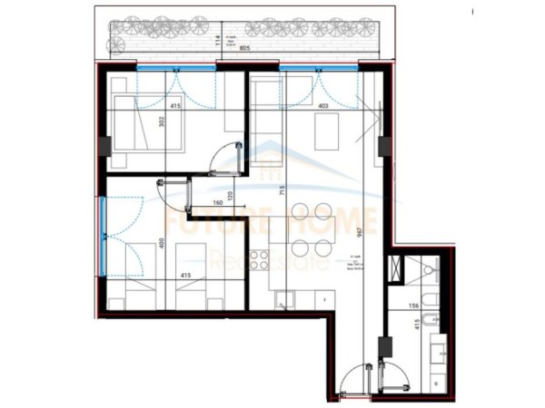 Vlore, shitet apartament 2+1 Kati 0, 79 m² 268.478 € (Rezidenca Santorini II, Dhërmi)