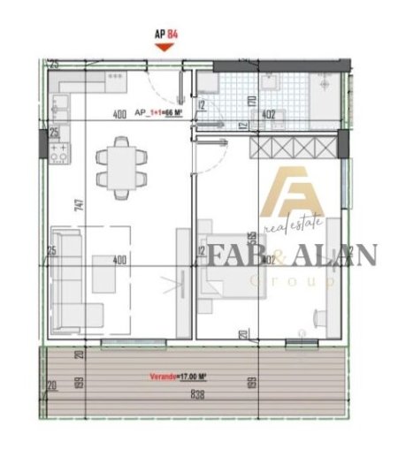 Tirane, shitet apartament 1+1 , 77 m² 94.300 € (Tirana View Residence, Paskuqan)